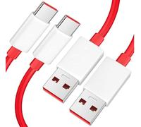 2 Pack | Sostitutivo Caricabatterie 65W 80W Cavo di Ricarica USB a USB-C per OnePlus 12 Open 11 10 8 7T Pro 7 6T 5T | Per Warp Charging e SuperVOOC | 2 Metri | Sincronizzazione Dati e Ricarica Rapida