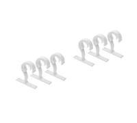 2 Pack Staffe Fisse Per Aste Tende Di Montaggio Supporto Bastone Da Soffitto