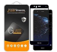 [2-pack] Supershieldz Huawei (P10 Lite) in vetro temperato, [Full Screen Coverage] anti-graffio, senza bolle, garanzia di sostituzione a vita (nero)