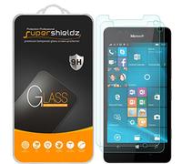 [2-pack] Supershieldz per Microsoft Lumia 950 protezione schermo in vetro temperato, anti-graffio, anti-impronte, senza bolle, garanzia di sostituzione a vita