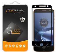 [2-pack] Supershieldz per Motorola Moto Z Force Droid tempered glass Screen Protector, [Full Screen Coverage] anti-graffio, senza bolle, garanzia di sostituzione a vita (nero)