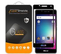 [2-pack] Supershieldz solo per il modello blu R1 HD (12,7 cm) in vetro temperato, [Full Screen Coverage] anti-graffio, senza bolle, garanzia di sostituzione a vita (nero)