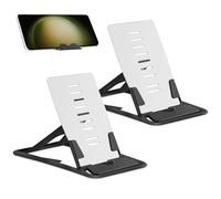 2 Pack Supporto Telefono Scrivania per iPhone 16 Pro Max 15Plus, Porta Cellulare da Tavolo Regolabile per Xiaomi 14T Ultra 12 Lite Redmi Note 13 Pro, Porta Telefono Scrivania Multi angolo, Nero