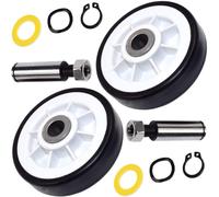 2-Pack Tamburo Rullo Ruota Con Albero per Maytag De Dg Gde Gdg Lde Lse Se Serie