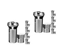 2 Pack Tappi Valvola Per Pneumatici Moto Coperchi Delle Valvole Dei in Metallo