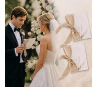 2 Pack Wedding Vow Books, A6 His and Hers Ceremony Journals | Set abbinato: include due opuscoli coordinati per scambiare promesse personali durante una celebrazione speciale.