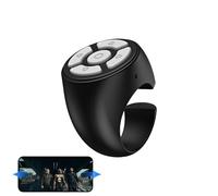 2 Pack Wireless Finger Scroller Ring Fingertip Wireless Remote Control Selfie Button Mobile Phone Controller con fotocamera Remote Shutter per Smartphone Tablet Scuola Auto Casa Viaggi Campeggio