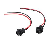 2 - Pack Wiring Harness Socket | Lightweight ABS Instrument Lamp Connector for Cars/Boats/Trailers | Compact Design for Dashboard/Tachometer | 12V 10A Protected