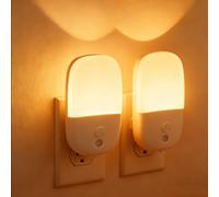 2 Packs Luce Notturna Bambini con Presa Pieghevole Dimmerabile Stepless Con
