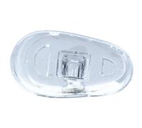 2 paia (4 pezzi) di cuscinetti per naso e occhiali - sistema a vite in silicone, diverse misure (goccia 11 mm)