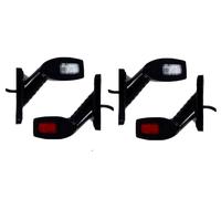 2 paia 4 pz. Luce di segnalazione laterale LED 24V per MAN Scania DAF Iveco o...
