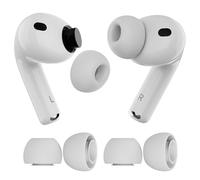 2 Paia Auricolari di Ricambio per AirPods Pro Gen 3 di MMOBIEL - Gommini in Silicone con Box Stoccaggio Portatile e Adatto alla Custodia di Ricarica - Installazione Facile - (L - 2 Paia)