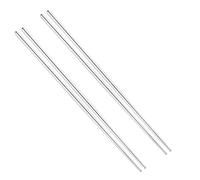 2 Paia Bacchette Lunghe in Acciaio Inox 36cm, Argento, per Cucina | Presa Sicura, Punte Scanalate, Resistenti al Calore, Facili da Pulire, per Hot Pot e Pasti Quotidiani
