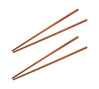 2 Paia Bacchette Riutilizzabili, Extra Lunghe, Bacchette da Cucina, Chopsticks di Legno, Antiscivolo, per Noodles in Pentola Calda(30 cm)