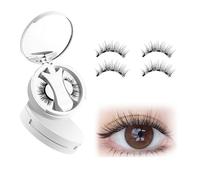 2 Paia Ciglia Magnetiche Con Applicatore, con Applicatore e Specchio Non Necessario Colla Magnetic Lashes, Facili da Indossare e Rimuovere Ciglia Magnetiche