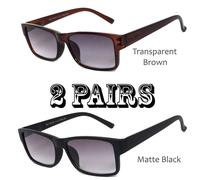 2 Paia Combo Premium Qualità Occhiali Da Sole Tinti RE67