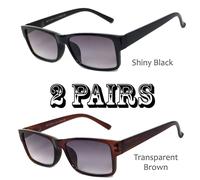 2 Paia Combo Premium Qualità Occhiali Da Sole Tinti RE67