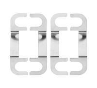 2 Paia Connettore Terminale per Altoparlanti in Metallo Argento, Angolato | Connessioni Stabili e Multi-dispositivo, Finitura Anticorrosione, per Subwoofer, Cavi e Cablaggio Domestico