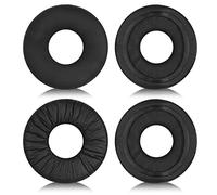 2 Paia Copri Cuffie in Pelle Stropicciata Nera, Cuscinetti Auricolari in Schiuma con Isolamento del Rumore, Pezzi di Ricambio per Cuffie, Compatibili con Sony WH-CH500, ZX100, ZX330, CH510