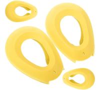 2 Paia Copriorecchie in Silicone Giallo, Riutilizzabili | Protezione Termoresistente per Orecchie, Uso Acqua e Phon, Adatti a Donne e Coloristi Domestici