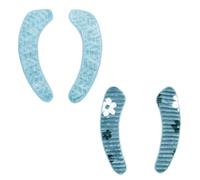 2 Paia Cuscino per Tavoletta Wc in Poliestere e Spugna Blu | Staccabile e Lavabile, Confortevole e Delicato sulla Pelle, per Tutte le Stagioni, per Mamme e Anziani