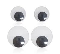 2 Paia di Adesivi per Occhi Grandi a Dondolo in Plastica - Autoadesivi Fai da Te, Decorazioni Creative e Interessanti, Accessori Artigianali