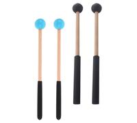 2 paia di bacchette per glockenspiel: bacchette per tamburo a lingua