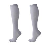 2 paia di calze a compressione per uomo e donna, calze a compressione per corsa, periostite, resistenza in viaggio, circolazione e recupero