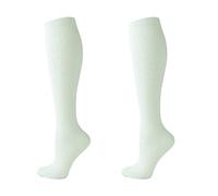 2 paia di calze a compressione per uomo e donna, calze da volo, calze a compressione, calzini da corsa, Verde menta, Small/Medium