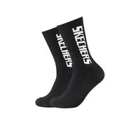 2 Paia Di Calze Sportive Unisex Skechers Calze Da Tennis Cushioned Line SK41042