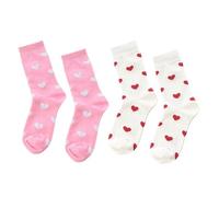 2 Paia Di Calzini Dell'Amore, Calzini Da Donna Stampati, Calzini Di Cotone Comodi E Traspiranti, Calzini Sportivi Alla Moda, Calzini Divertenti, Calzini Da Tennis Carini