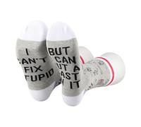 2 paia di calzini ortopedici per chirurgo ortopedico, regalo di ringraziamento per medico con scritta "I Can't Fix Stupid Put A Cast On It", CAST ON IT 2s, Taglia unica