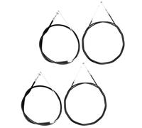 2 paia di cavi per freno anteriore e posteriore, set di cavi freno per bici da strada e bici comuni, cavi freno e alloggiamento, colore nero