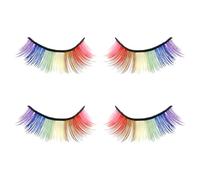 2 Paia Di Ciglia Finte Colorate, Ricciolo Spesso, Personalità Elee, Universale Per Uomini E Donne, Ciglia Estese Fai -Da -Te, Decorazione Di Danza Per Esibizioni Per Feste.