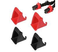 2 paia di clip di sicurezza per sedili auto, interfaccia di seduta universale, supporto per interfaccia seggiolino auto, fessura guida per seggiolino auto, interfaccia di sicurezza nera