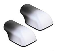 2 paia di coperture estive per manubrio della bicicletta, protezione solare antivento in materiale EVA, per strada, montagna, pendolari, ciclismo, equitazione all'aperto (nero-bianco)