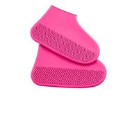 2 paia di copriscarpe impermeabili in silicone antiscivolo for stivali da pioggia unisex, protettivi for scarpe da ginnastica for esterni, riutilizzabili e adatti for le giornate di pioggia.(Pink,S)