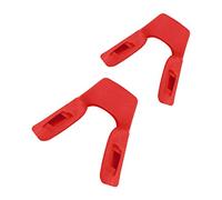 2 paia di cuscinetti di ricambio per occhiali da sole Oakley Field Jacket OO9402, Naselli rossi, Taglia unica