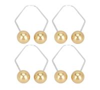 2 paia di dimple trainer tool piercing gratuiti migliorano il sorriso dimple maker sfere per le guance del viso (Oro)