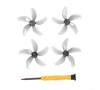 2 paia di eliche a basso rumore compatibili con DJI NEO, eliche silenziose per DJI NEO, accessori robusti a sgancio rapido, ali di ricambio per eliche (grigio, 2 paia)
