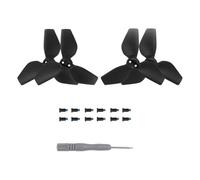 2 paia di eliche di ricambio per DJI NEO, eliche a basso rumore, pale di ricambio colorate, accessori per droni NEO ad ala leggera (nero)