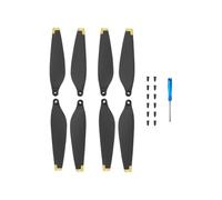 2 paia di eliche for PC a 3 pale con cacciavite e viti for la sostituzione di 3 droni(Gold)