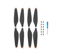 2 paia di eliche for PC a 3 pale con cacciavite e viti for la sostituzione di 3 droni(Orange)