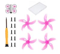2 paia di eliche silenziose compatibili con DJI NEO, elica silenziosa per DJI NEO, sicura multicolore, disponibile a sgancio rapido a basso rumore, accessori per droni, elica di ricambio, rosa
