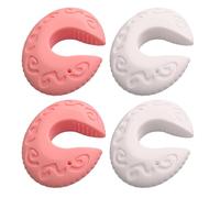 2 Paia Di Fermate Della Porta In Silicone, Tappi Per Le Porte Di Imballaggio, Accessori Per La Protezione Delle Dita E Protezione Della Sicurezza Per I Bambini Domestici.
