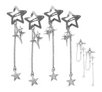 2 Paia Di Forcine A Stella E 1 Paio Di Orecchini, Orecchini Dolci Della Personalità, Accessori Per Capelli Alla Moda E Semplici, Accessori Per Abbigliamento.