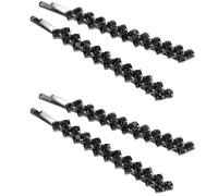 2 paia di forcine per capelli con cristalli neri, brillantini, strass, eleganti fermagli per capelli decorativi per donne