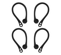 2 paia di ganci per auricolari anti-allentamento, compatibili con AirPods 1 2 3 Pro, per attività all'aperto, sport, colore nero