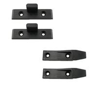 2 paia di ganci per pannelli di mobili, montaggio rapido, montaggio a pressione, clip per pannelli da cucina, armadi, armadi, letto, tavoli, pannelli mobili