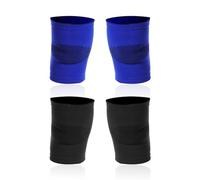 2 paia di ginocchiere per bambini, ginocchiere in cotone, ginocchiere sportive, ginocchiere traspiranti, ginocchiere elastiche, adatte per basket, calcio, pallavolo, badminton, corsa, ecc.